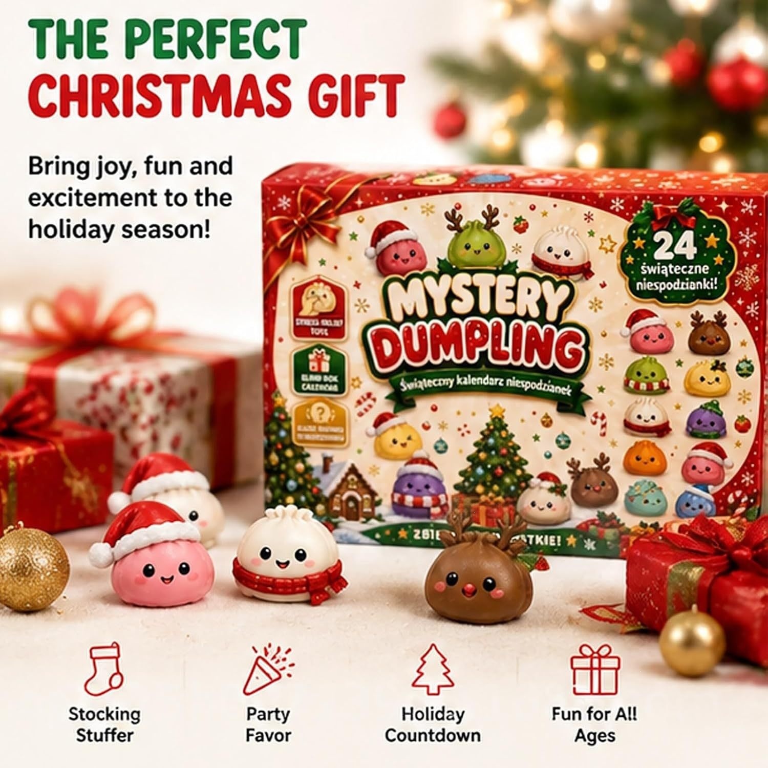 Advent Calendar Gift - Christmas Advent Calendar 24 Surprise Blind