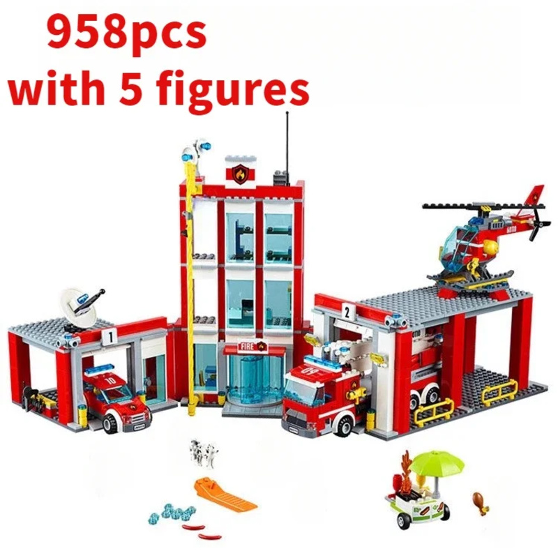 City Fire Station Helicopter T - Lego Set City 评论和价格
