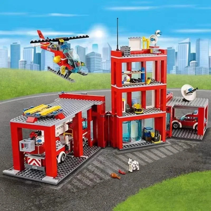 City Fire Station Helicopter T - Lego Set City 评论和价格