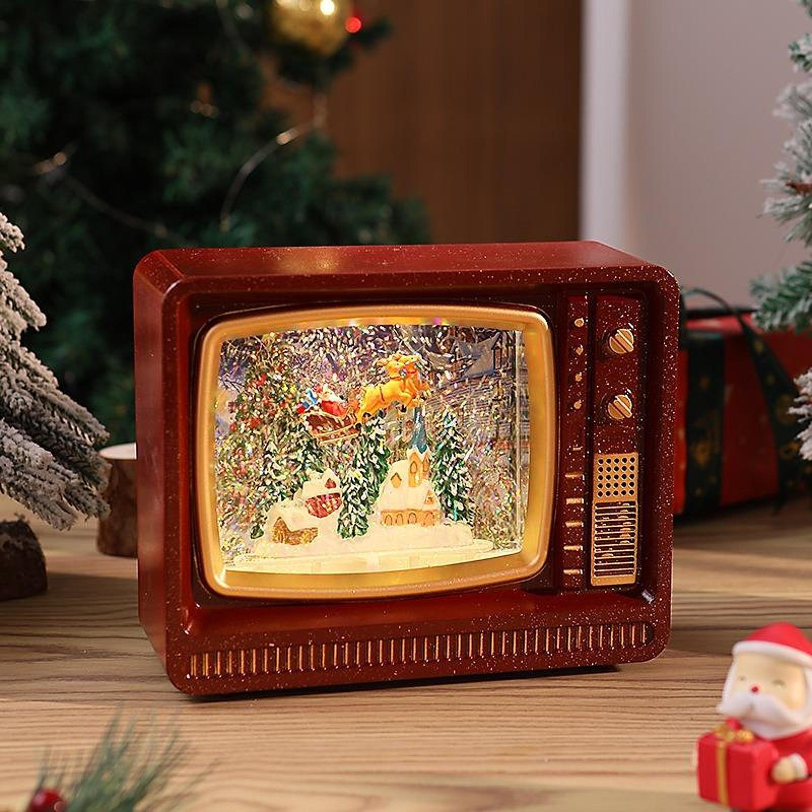 TV Shaped Music Light Lantern  - Snow Globe Musical 评论和价格