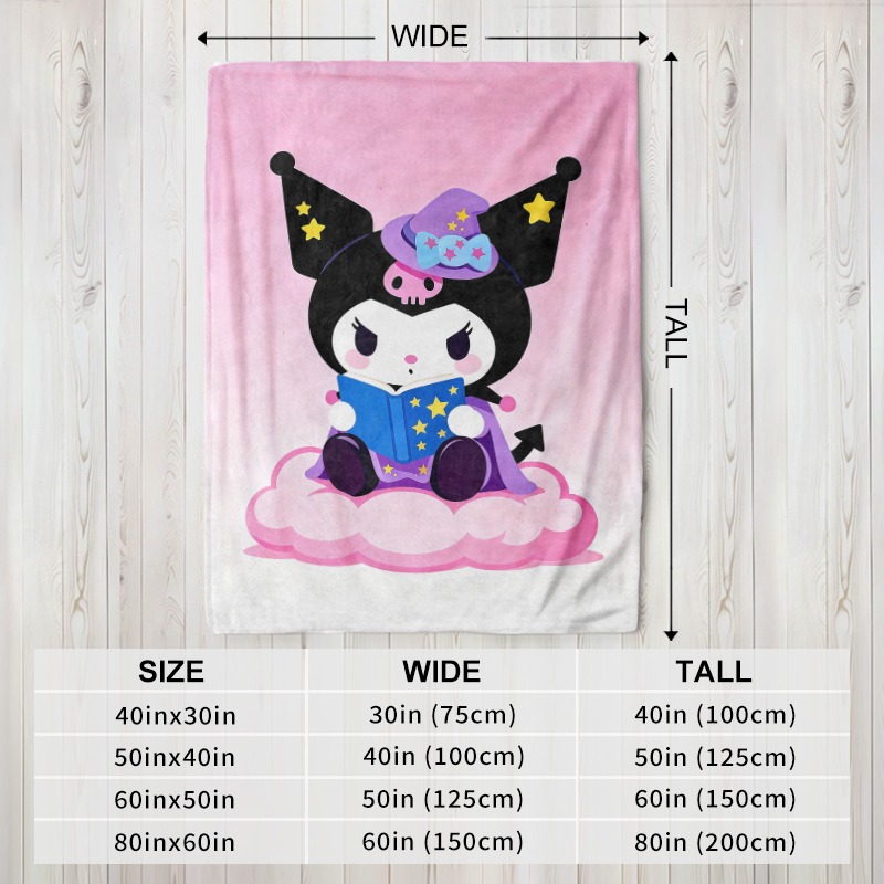 Sanrio Blanket Kuromi Witch Ma - Christmas Throw Blanket 评论和价格