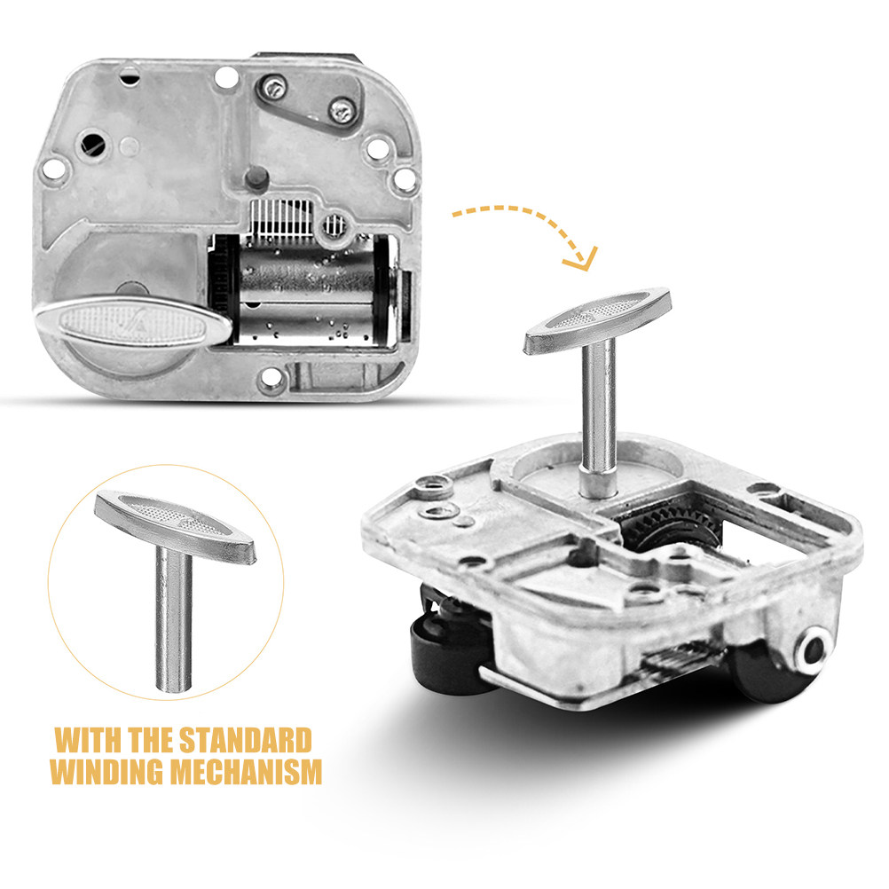 8Pcs Music Box Key Winder Meta - Snow Globe Musical 评论和价格