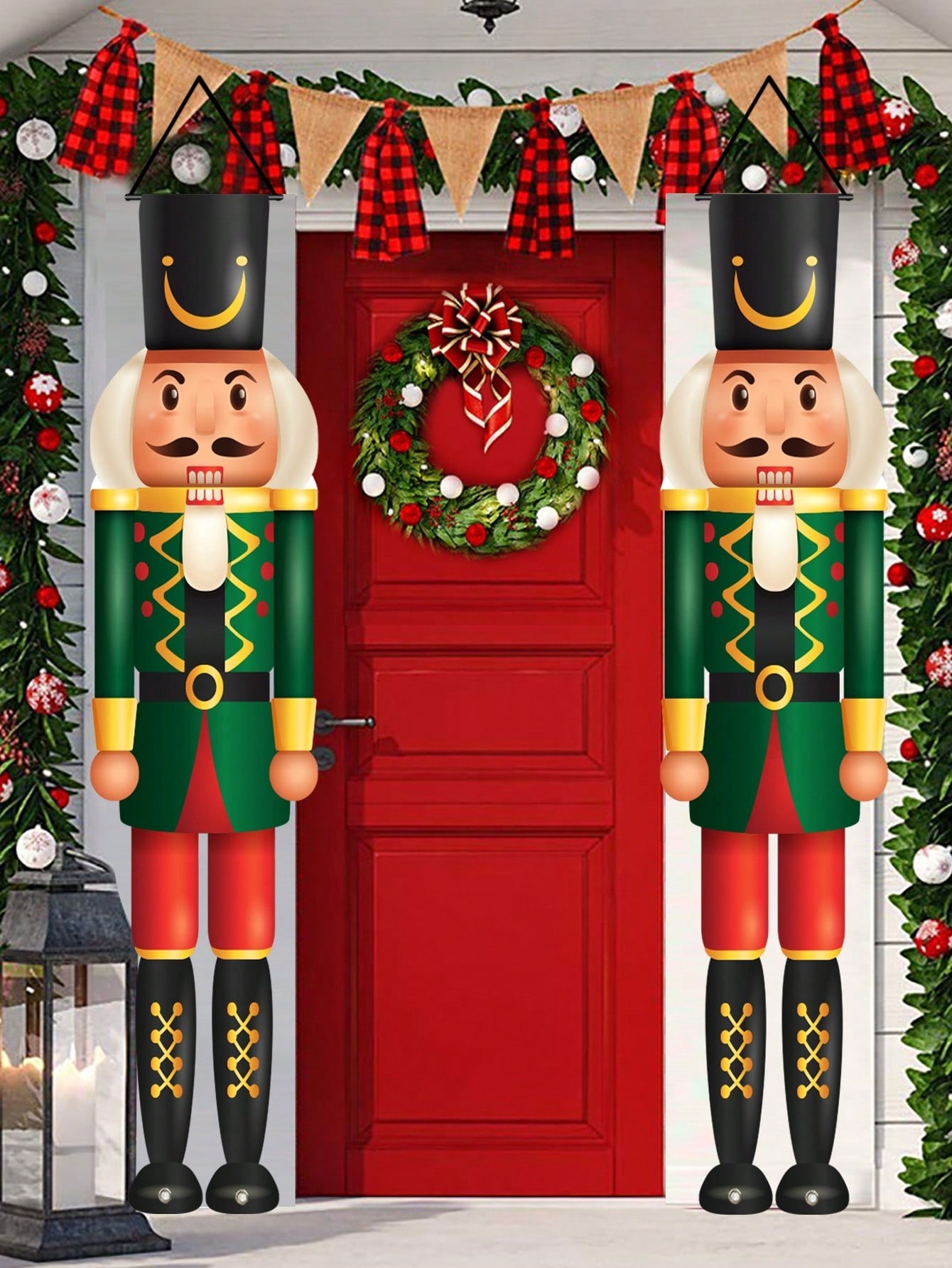 Christmas Porch Banner Nutcrac - Nutcracker Figurine 评论和价格