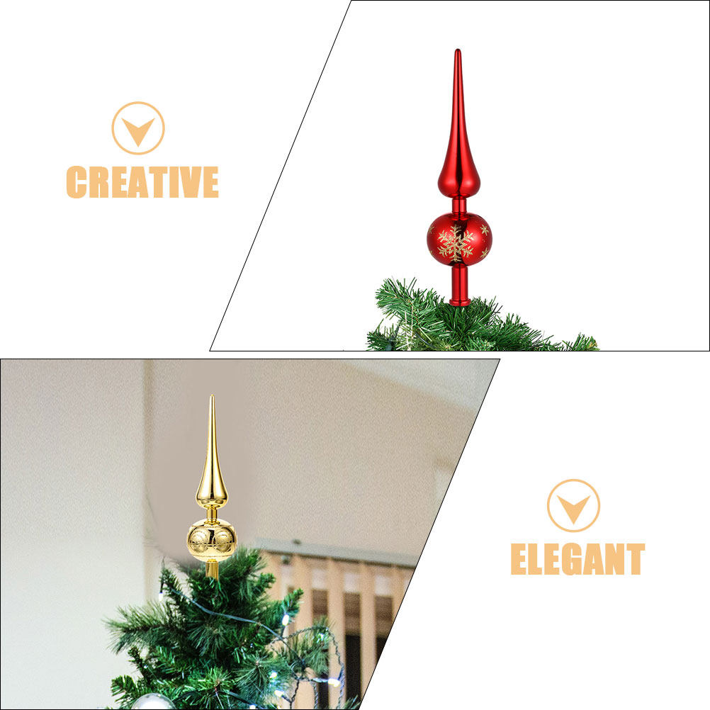 2Pcs Elegant Christmas Tree To - Star Tree Topper 评论和价格