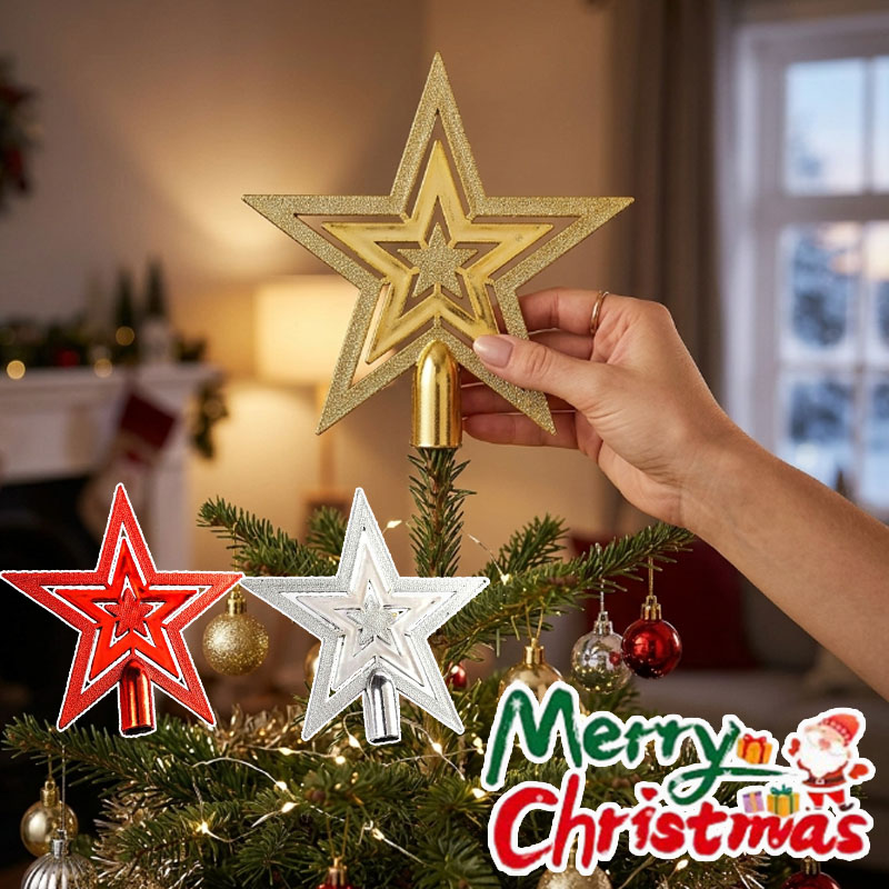 1-20PCS Five Point Star Orname - Star Tree Topper 评论和价格