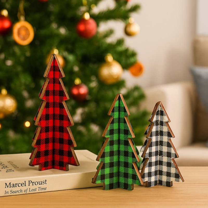 3 Pieces Christmas Decor Plaid - Christmas Throw Blanket 评论和价格