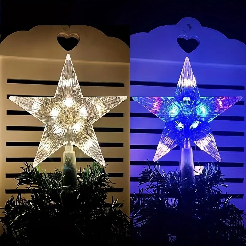15cm Christmas Decoration Glow - Star Tree Topper 评论和价格