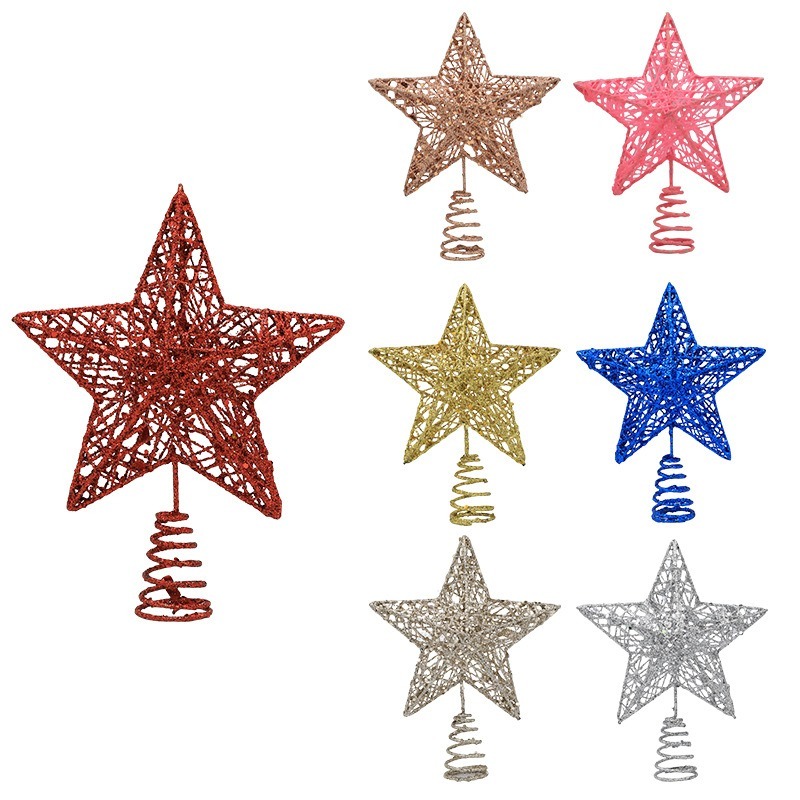 Glitter Iron Christmas Tree To - Star Tree Topper 评论和价格