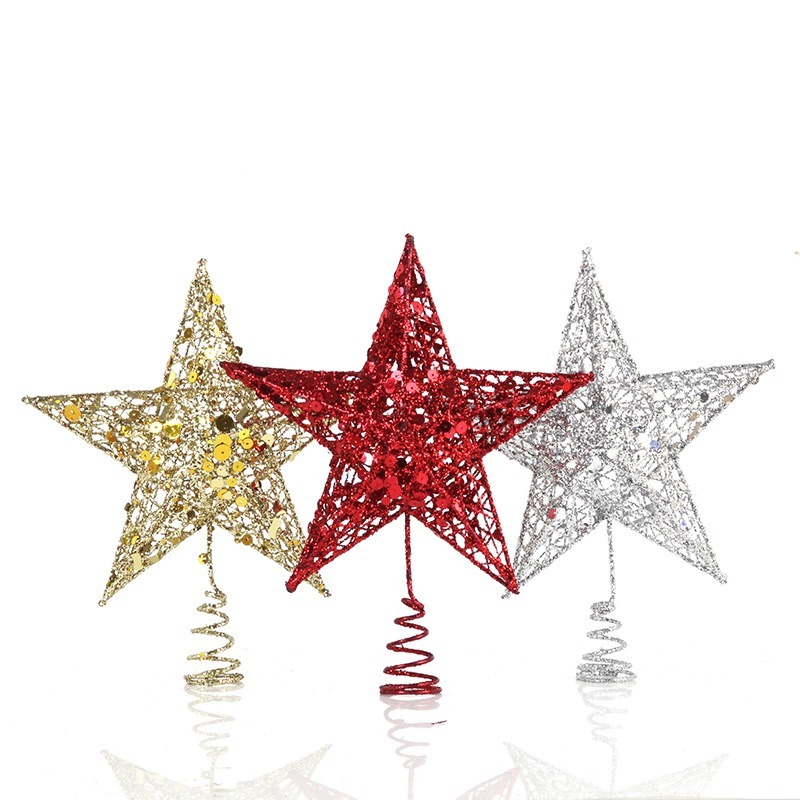 Glitter Iron Christmas Tree To - Star Tree Topper 评论和价格