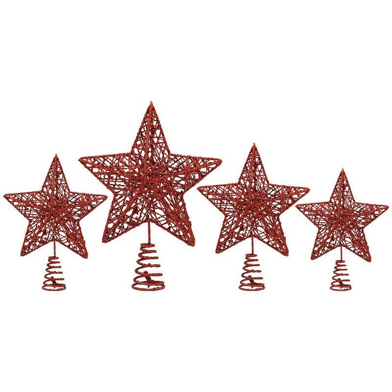 Glitter Iron Christmas Tree To - Star Tree Topper 评论和价格