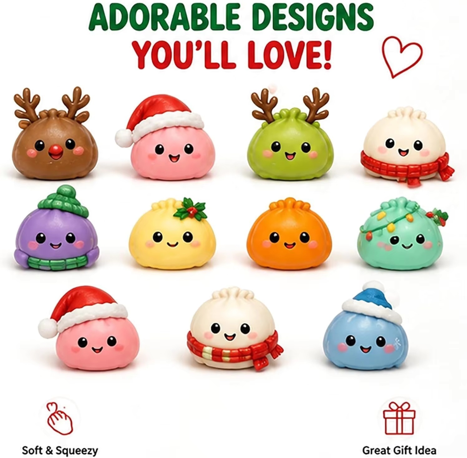 Christmas Squishy Advent Calen - Advent Calendar Gift 评论和价格