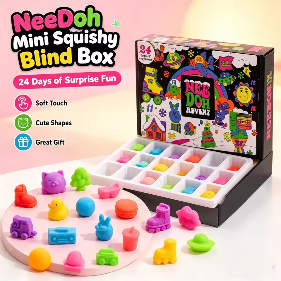 2026 NeeDoh Advent Calendar 3D - Advent Calendar Gift 评论和价格